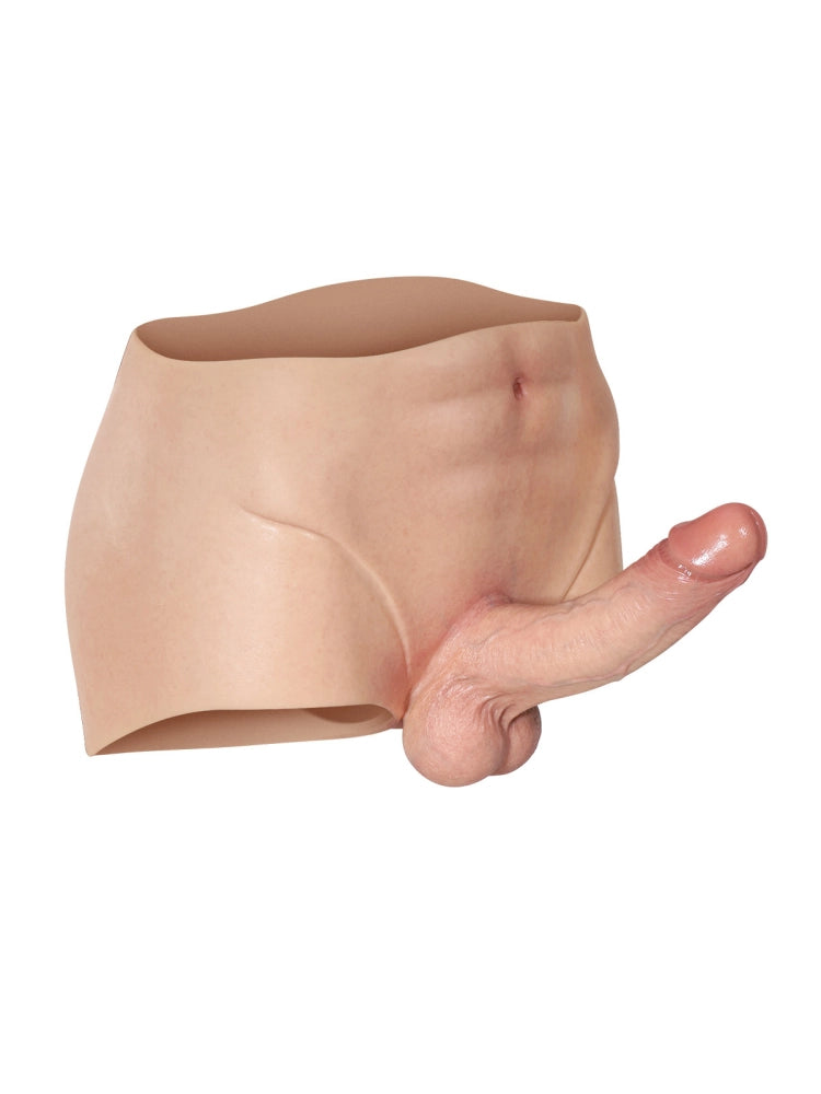 Full-Wrap Silicone Strap-On Underwear with Realistic Dildo Design