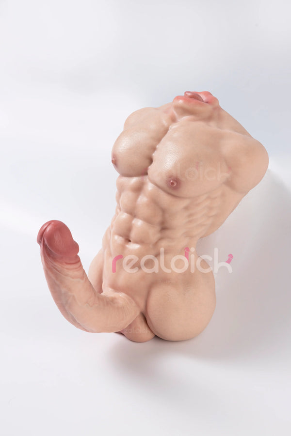 Rook 6.2" x 1.57" 4LB Small Silicone Torso Dildo with Realistic Blowjob Tunnel
